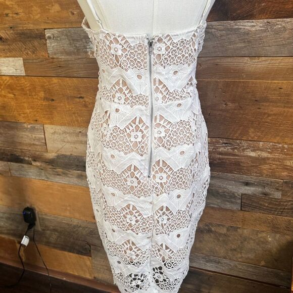 Lulu's White Lace Mini Dress - Picture 6 of 16